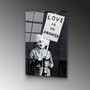 Wallity Cuadro Decorativo de Vidrio Templado Banksy UV-489 45 x 65 cm